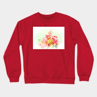 Stunnin Victorian Style Flower Picture Crewneck Sweatshirt